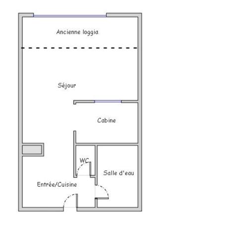Cap d’Agde – F2, 1er étage, résidence proche plages