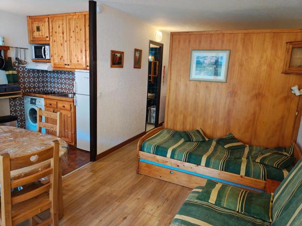 Studio skis aux pieds avec balcon exposé sud