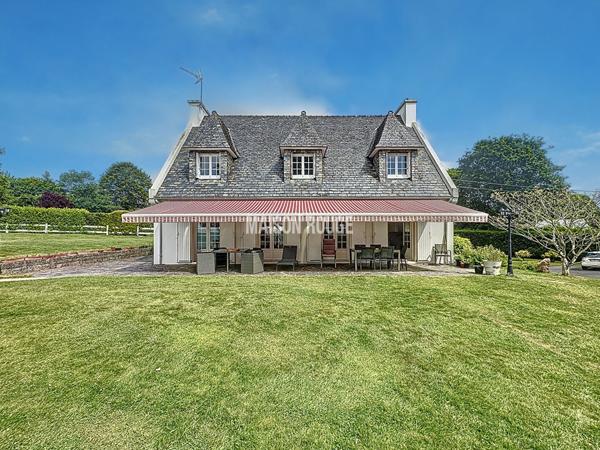 Maison éco-confort et raffinement : maison familiale avec piscine à Lannion