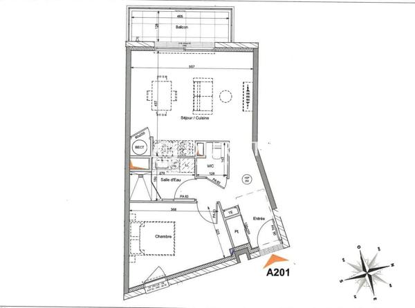 A LOUER : APPARTEMENT T2 - MONTAIGU