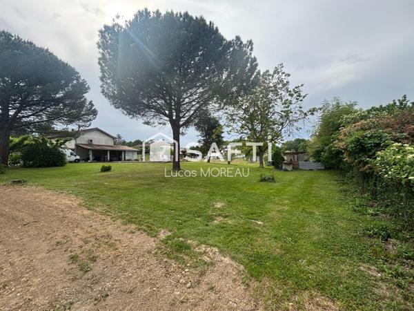 Terrain constructible 1 387 m² avec piscine