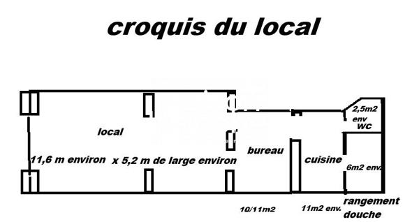 Cession de Droit au bail sur à 5 minutes de  Tourny