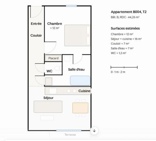 Appartement neuf 2 pièces – 44,26 m² – Faverges-Seythenex