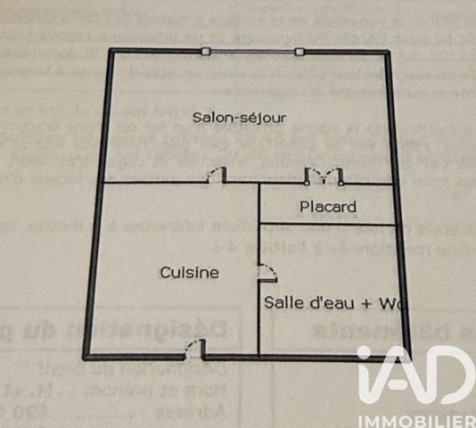 Studio à vendre 29,46 m² Avignon