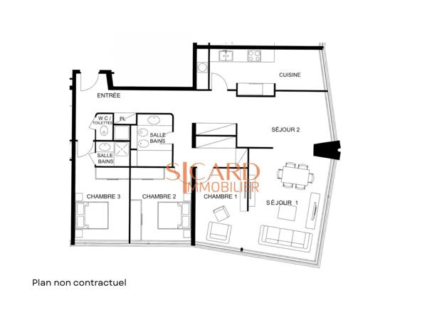 5 pièces lumineux étage élevé Beaugrenelle