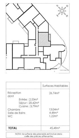 T2 récent avec balcon – Val de Fontenay :
   -3e étage avec ascenseur
   -Résidence Kaufman & Broad – 2020
   -Surface habitable : env. 49 m²
   -Séjour avec cuisine ouverte : 26,7 m²
   -Chambre avec placard : 13,2 m²
   -Balcon Ouest : 4,5 m²
   -Salle de bains : 4,5 m²
   -WC indépendant
   -Entrée avec placard
   -Vue dégagée – environnement calme
   -Parking privatif sécurisé en sous-sol

 Chauffage et eau chaude collectifs – régulation individuelle
 DPE : C/D
Localisation :
   -RER A & E – Gare de Val de Fontenay : 500 m
   -Bus : 100 à 200 m
   -Commerces de proximité
   -Écoles : 250 à 900 m
   -Tram T1 : 2026/2027
   -Métros 1 & 15 : horizon 2030