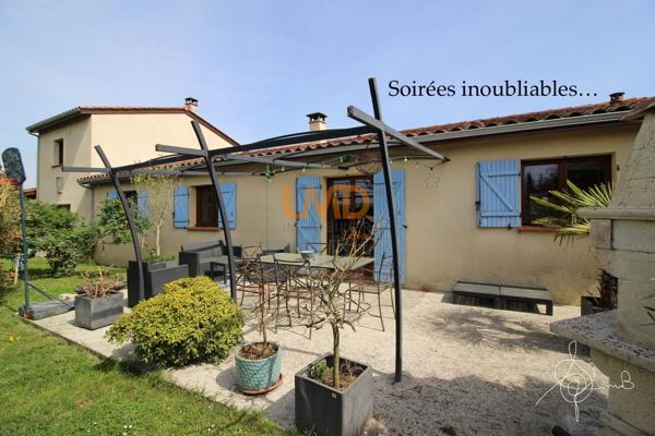 Beaumont de Lomagne, maison T5, terrain clos 1457m2. aucun travaux