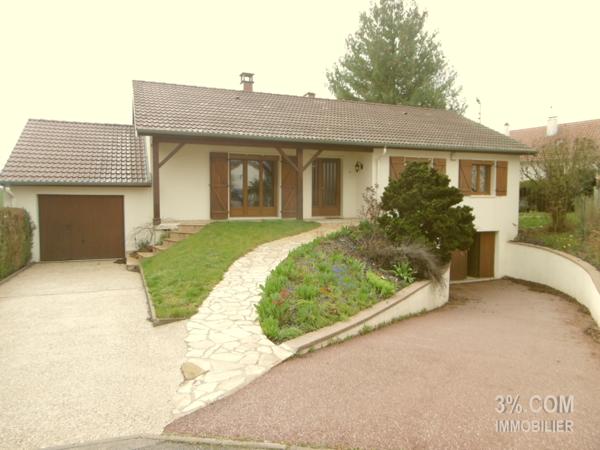 VILLA PLAIN PIED de140M²-3ch.,2 garages sur terrain de 938m² Lupcourt (54210)