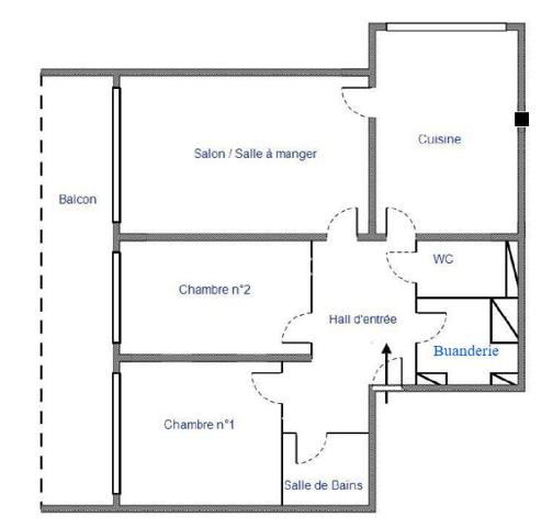 Appartement 3 pièces - 67 m²