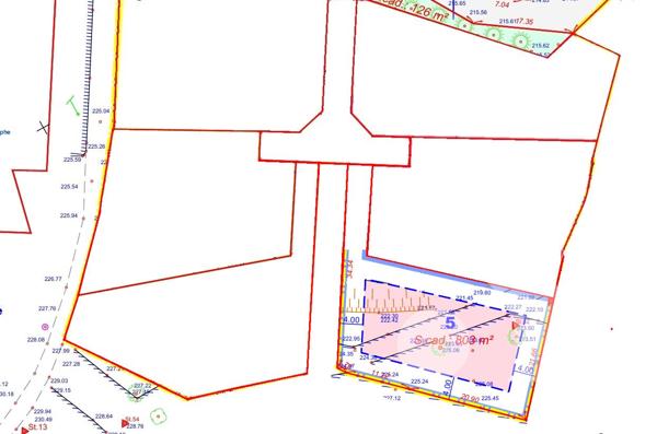 Terrain 803 m2