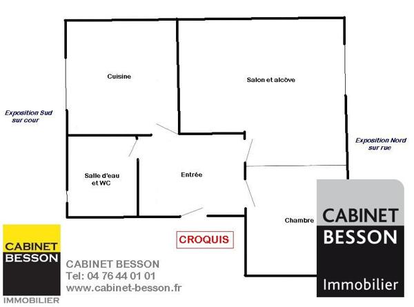 GRENOBLE - T2 - 55 Rue Guynemer