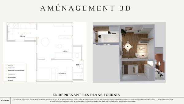 Studio avec coin chambre