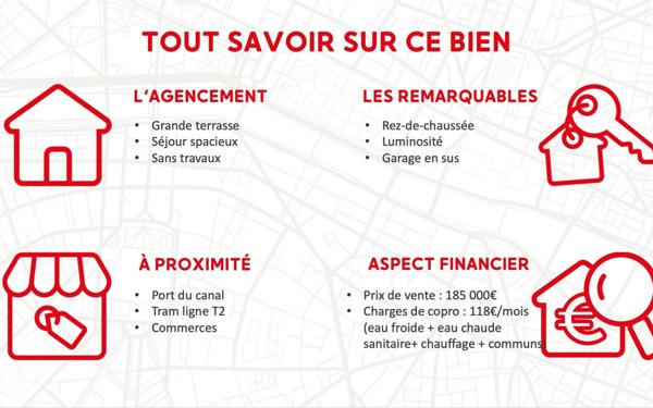 Appartement à vendre    2 pièces • 45,35 m2 Dijon