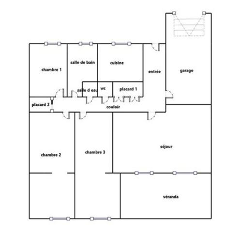 Maison à vendre 5 pièces GAUCHY (02430) - plain pied 110m2, Jardin, Garage