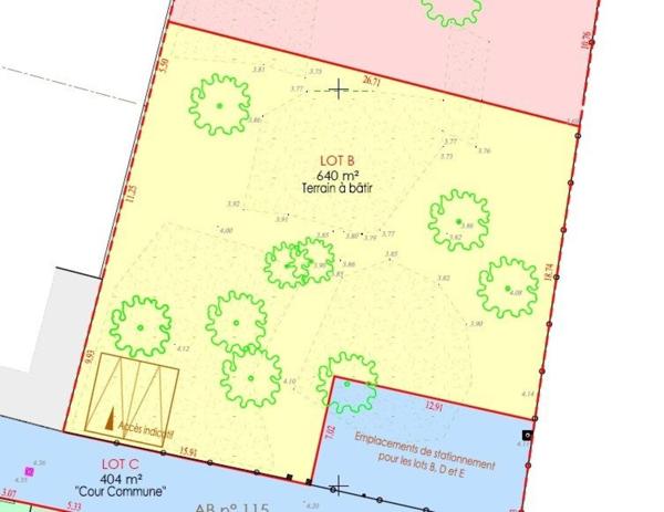 AYTRE SECTEUR LA COURBE - TERRAIN 640M2 - LIBRE DE CONSTRUCTEUR