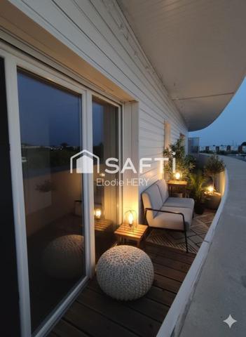 Cenon – T2 lumineux dernier étage avec grande terrasse et parking