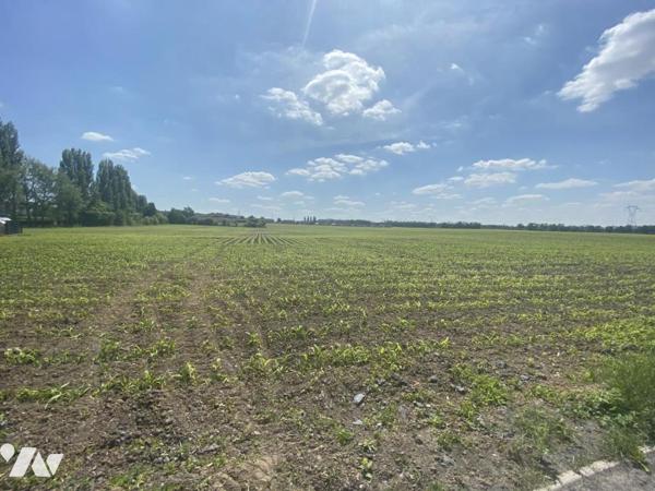 A VENDRE A AUBY TERRAIN A BATIR DE 555m²