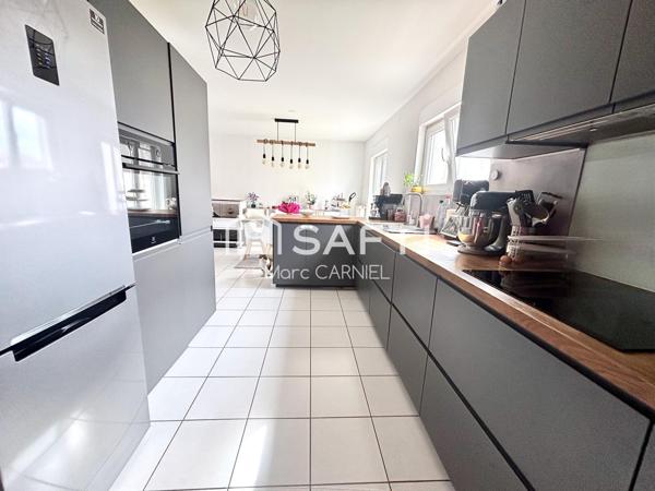 Maison jumelée 77m2 env., calme:réno intérieure 100%