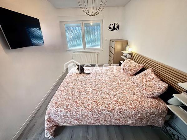 Maison jumelée 77m2 env., calme:réno intérieure 100%