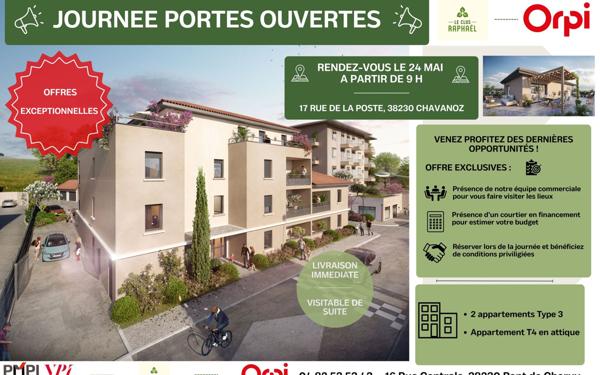 Appartement à vendre    4 pièces •  Chavanoz