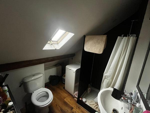 Centre Ville - Proche place René Bouhier, grand studio de 59 m² au sol avec coin chambre. Beaucoup de charme. Locataire en place jusqu'01/10/2026.