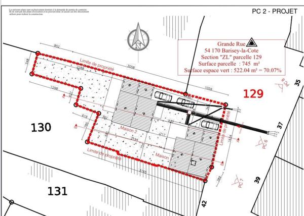 Terrain Constructible de 745m2