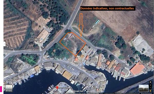 Mèze secteur Mourre-Blanc, zonage ACO, parcelle de 2215 m² Mèze (34140)