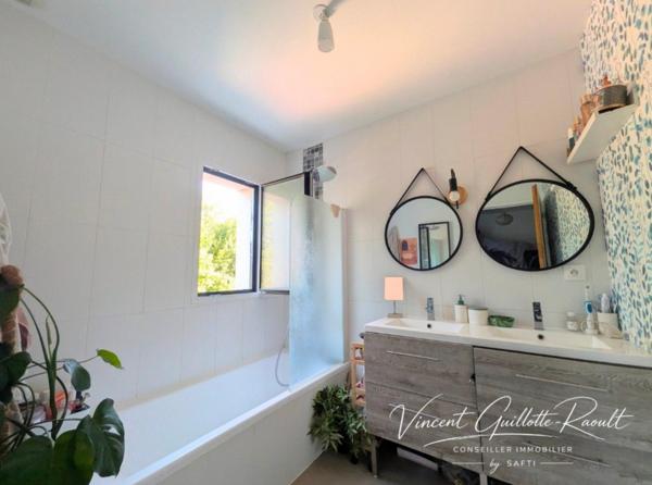 Maison 112m²- 5 pièces- 4 chambres- garage- terrain 354m²