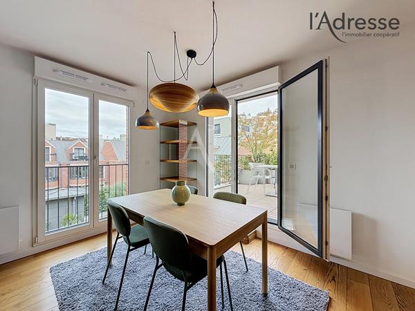 PUTEAUX/ Cours Voltaire - Appartement 2 pièces 62m² - 1 Terrasse - 1 Cave et 1 Parking