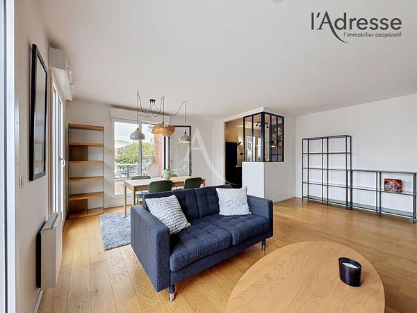 PUTEAUX/ Cours Voltaire - Appartement 2 pièces 62m² - 1 Terrasse - 1 Cave et 1 Parking
