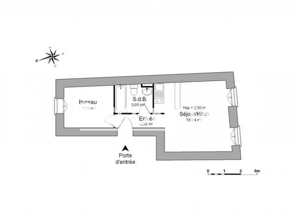 Location Studio 32.24 m² - 16 PLACE OLIVIER Toulouse 31300