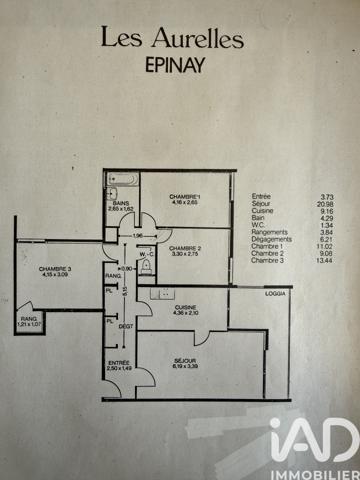 Appartement à vendre 4 pièces 81 m² Épinay-sur-Seine