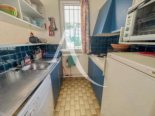 2 pièces cabine en pignon, Grande terrasse de 60m² exposée sud-ouest