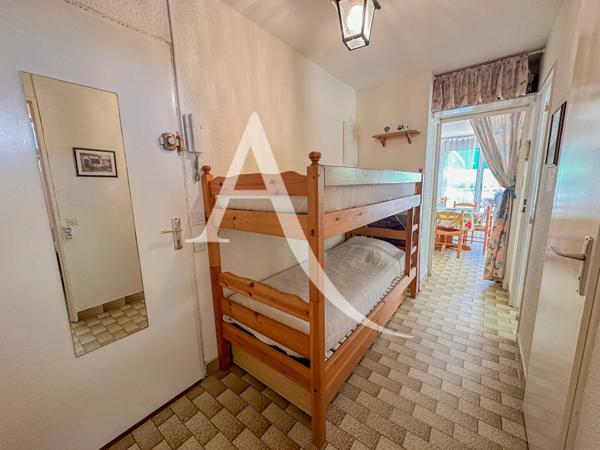 2 pièces cabine en pignon, Grande terrasse de 60m² exposée sud-ouest