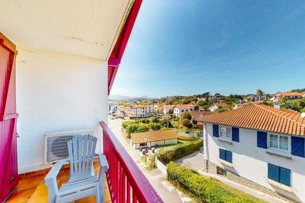 Ciboure Socoa – Appartement T3 dernier étage, vue mer et Fort de Socoa, terrasse et box
