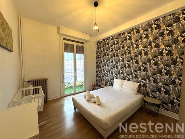 Location appartement T3 meublé centre-ville proche gare SNCF avec ascenseur et balcon à Carcassonne