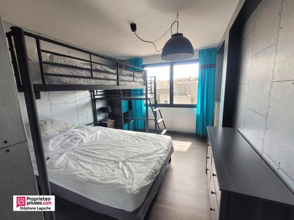 Appartement Le Touquet Paris Plage 3 pièce(s) 60 m2 vue mer avec terrasse garage et cave