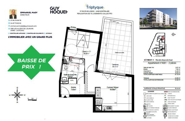 STOP AFFAIRE : T2 NEUF + PARKING PTZ TVA 5.5 FRAIS NOTAIRE CUISINE OFFERTS