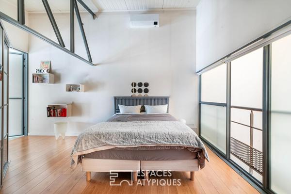 Maison type loft avec jardin