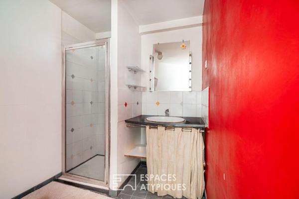 Maison type loft avec jardin