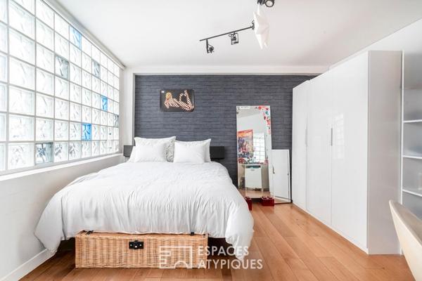 Maison type loft avec jardin