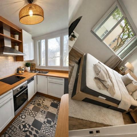 T2 rénové de 43 m² avec balcon, parking et 2 caves