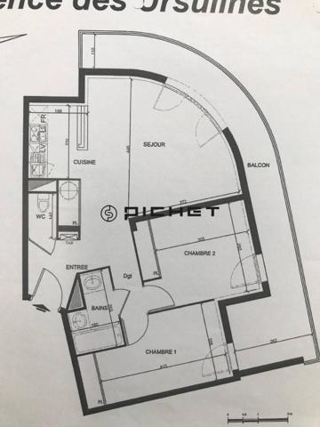 Appartement 3 pièces 56 m²