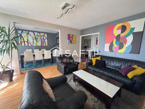 Appartement meublé T4 bis, 92m2, ascenseur et parking privé