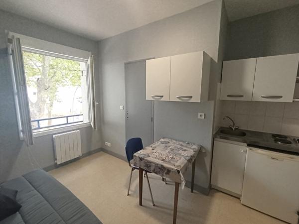 Studio meublé n°15 – 11,96 m² – 1er étage, Saint-Nazaire