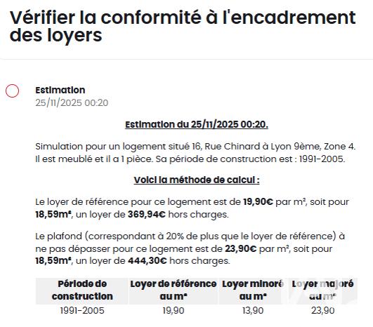 Appartement à vendre 1 pièce 19 m² Lyon 9