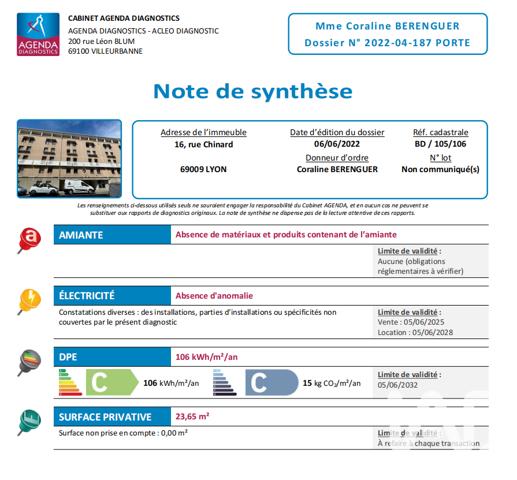 Appartement à vendre 1 pièce 19 m² Lyon 9