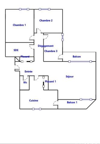 Appartement à vendre 4 pièces 88 m² Tarbes