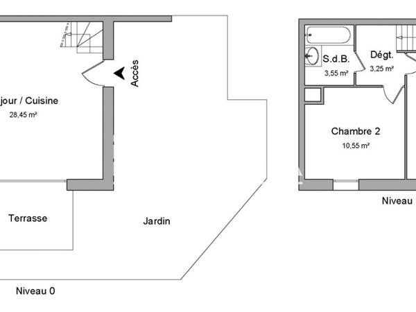 Location Maison 3 pièces 64.05 m² - ROUTE DE PIBRAC Cornebarrieu 31700
