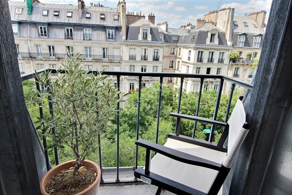 Appartement Paris 2/3 pièces de 47.90 m2 - 2 balcons